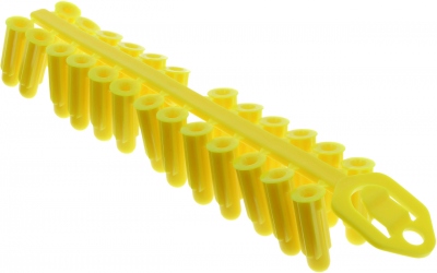 Cheville universelle - En Grappe - 8 x 40 - Jaune - Boite de 150 - Bizline 720111