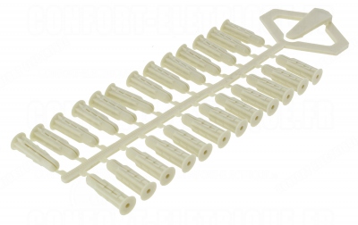 Cheville polypropyl�ne - 6 x 25 mm - Spit ARPON 6 - Sachet de 100 - Spit 198160