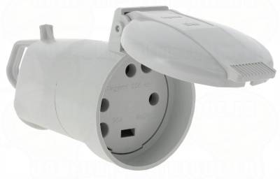 Fiche femelle 20A 3P+T Plexo avec poign�e et volet de protection