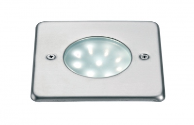 Applique de sol encastr�e - Aric EGO - A led - 1.5W - 3500K - Inox - Carr�e - Aric 1814