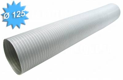 Gaine galvanis�e - Semi rigide - Diam�tre 125 mm - 3 m�tres