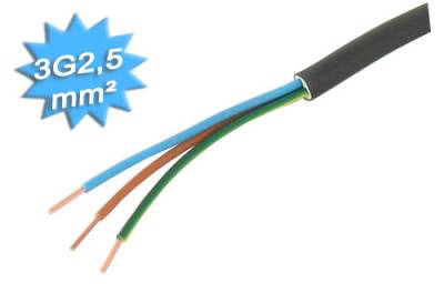 Cable �lectrique - Rigide - R2V - 3G2.5 mm� - Couronne de 50 m�tres