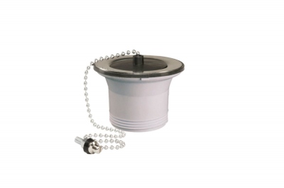 Bonde plastique - Evier - En Inox - Sans trop plein - Diam�tre 50 mm - A bouchon - Altech 70510000034