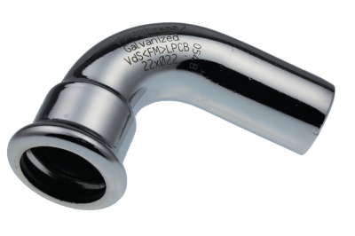 Coude � sertir 90� - Tube Acier Electrozingu� - M�le / Femelle 28 mm - Comap Xpress