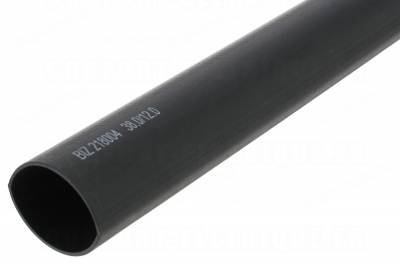 Gaine thermor�tractable noire de 38 � 12 mm paroi �paisse