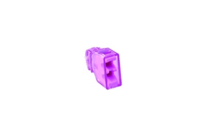 Bornes de connexion automatique 2 entr�es Christal mini Violet