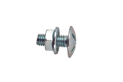 Boulon t�te ronde - Large - Avec �crou - 6 x 20 Boite de 100