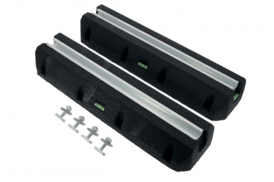 Kit supports de sol - Rubber - Pour climatisation - 450 x 163 mm - Max 400 Kg - BIZLINE 400305