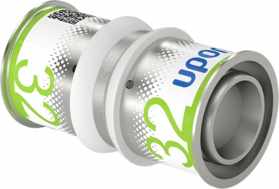 Manchon � sertir - Egal - S-Press PLUS - 32 mm vers 32 mm - Uponor 1070550