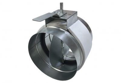 Registre motorisable - 200 mm - En acier galvanis� - Baillindustrie REGMOTG200