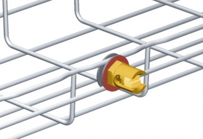 Borne Laiton - Pour chemin de cable - 6 x 50 - Fil - Cablofil 585407