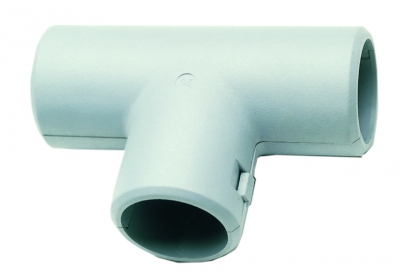 T� de d�rivation - Diam�tre 25 mm - Pour tube IRL - Gris - Lot de 1 - Iboco 20678