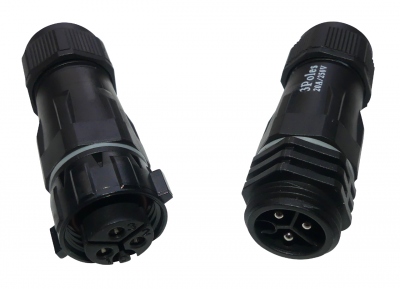 Connecteur M�le vers Femelle - 3 P�les - IP68 - Europole 17002