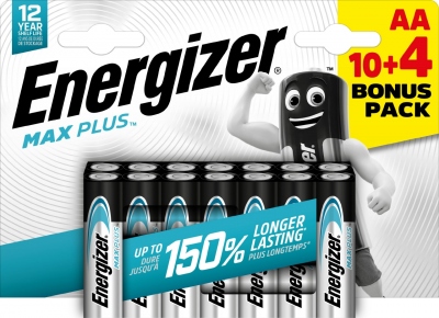 Pile alcaline - Energizer Max Plus - AA - Lot de 10+4 - Energizer 437409