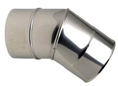 Coude 45� - 2 parties - En Inox 304 - Diam�tre 153 mm - Ten 264153