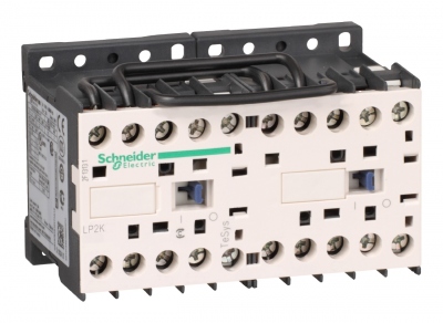 Contacteur inverseur Tesys K - CC - 6A - 3 P�les - 1O - 24V DC - A vis - Schneider electric LP2K0601BD