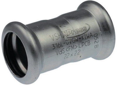 Manchon � sertir - Tube Acier Inoxydable - Femelle / Femelle - 22 mm - Comap Xpress