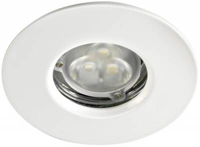 Spot encastr� rond fixe G5.3 IP65 Aric Hydro blanc