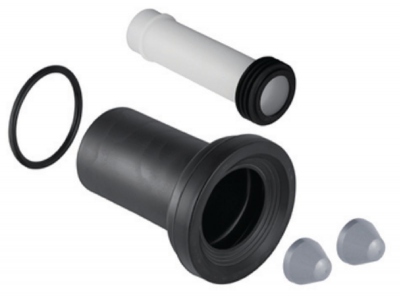 Jeu de manchettes - Pour WC D90 G�b�rit - Chrom� mat - Geberit 152.404.46.1