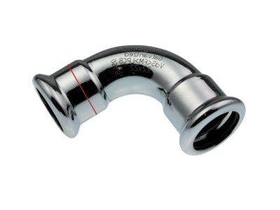 Coude � sertir 90� - Tube Acier Electrozingu� - Femelle / Femelle 42 mm - Comap Xpress
