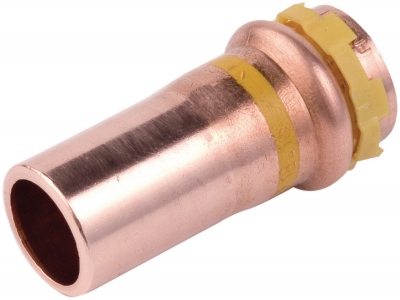 R�duction � sertir - Pour tube cuivre - Gaz - M�le / Femelle - Diam�tre 16 - 14 mm - Comap 5243VG1614