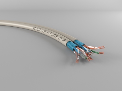 Cable r�seau - Cat�gorie 6 - UTP - LSOH-FR - 2 x 4 paires - Ivoire - Au m�tre DCA - Acome M5009ST