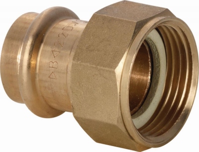 Raccord � sertir - Cuivre - Ecrou tournant - Diam�tre 28 vers 1 pouce 1/4 - Sachet de 2 - Altech ALT02P43552810