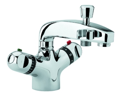 Mitigeur - Bain / Douche - Thermostatique - Sp�cial r�novation - Monotrou - Chrom� - Alterna 107P.01PM.CR