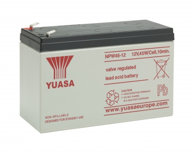 Batterie - NPW45-12L - 8.5 Ah - 12 Volts - Gamme onduleur - Yuasa NPW45-12L