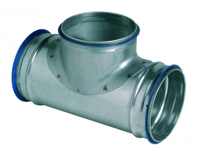 T� en Galva - 90 Degr�s - A joint - Diam�tre 200/125 - Aldes 11098010