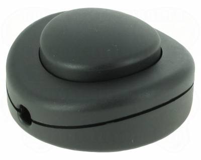 Interrupteur � pied uni-polaire noir touche noir