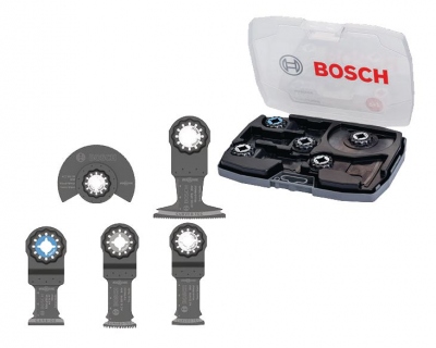 Coffret accessoires - Gop Starlock - 5 lames bois et m�tal - Bosch 2608664131