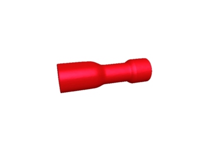 Cosses 2.8 x 0.5 mm femelle rouge isol�e - Boite de 100