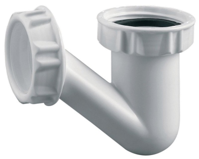 Siphon lavabo - Coud� - Diam�tre 32 mm - Blanc - Altech 61800000134
