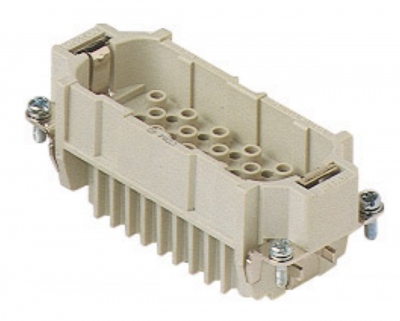 Insert m�le - A sertir - 40P+T - 10A - 250V - Gabarit 77.27 - ILME CDM40