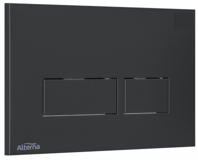 Plaque de commande - Pour b�ti-support Alterna CONCERTO 2 - Noir - Alterna 4263816