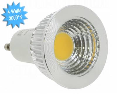Ampoule  LED COB - Vision-EL - GU10 - 4W - 3000K - 75D - Boite
