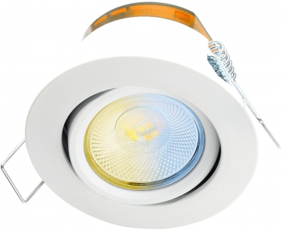 Spot encastr� � LED - ONExD2W - Basculant - 7W - CCT - IP65 - Blanc - Abi - Aurora DL158330