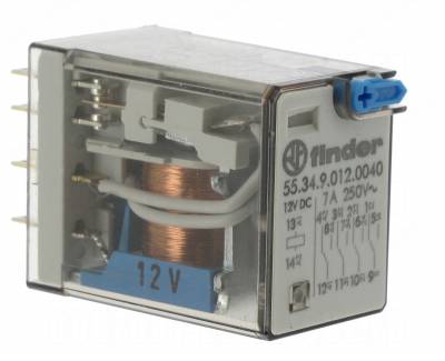 Relais miniature 12 volts DC 4 contacts 7 ampres