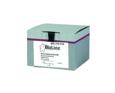 Gaine tress�e noir de 30 mm de diam�tre en bobine de 25 m�tres
