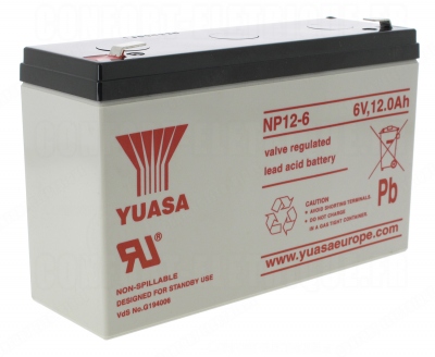 Batterie 6 volts 1.2 Ah - Yuasa NP12-6