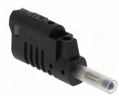 Fiche banane diam�tre 4 mm noir