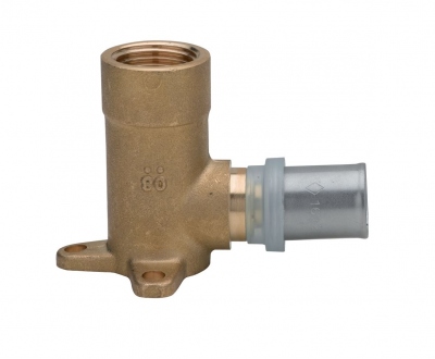 Coude femelle - Applique - Pour tube multicouche - A visser - 26 mm vers 3/4 - Lot de 2 - Altech 4434813