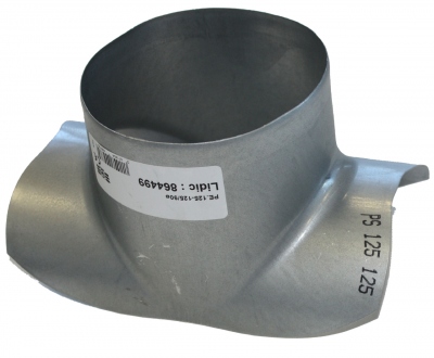 Piquage express - 90 - 125 vers 80 mm - En acier galvanis� - Unelvent 864986