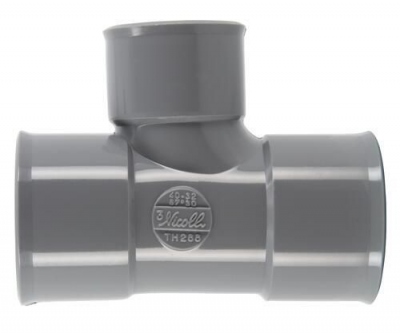 T� pied de biche PVC - Femelle / Femelle - 87�30 - Diam�tre 40/32 mm - Nicoll UTH288