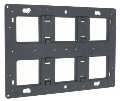 Support � vis 2 x 3 postes - 6/8 modules