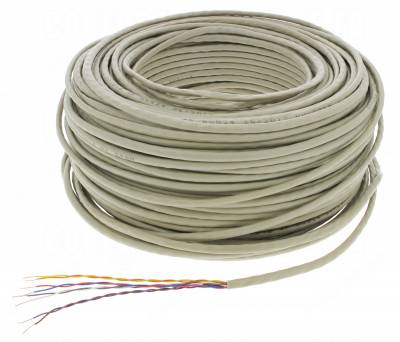 Cable T�l�phone - 4 paires 5/10 - Couronne de 100 m�tres