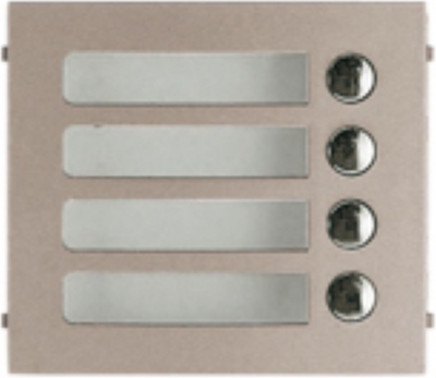 Fa�ade - Pour module 4 boutons - Aiphone GF4P