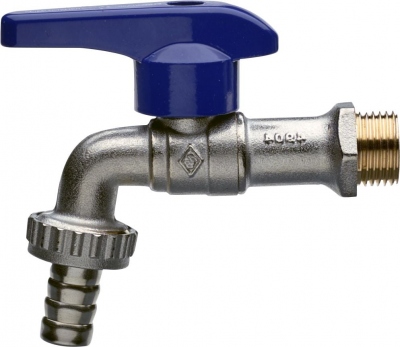 Robinet irrigation - A tournant sph�rique - 15 x 21 - 20 x 27 - Laiton Chrom� - Altech 3152031