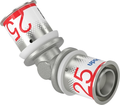 Coude � sertir - 45� - S-Press PLUS - 25 mm vers 25 mm - Uponor 1070545